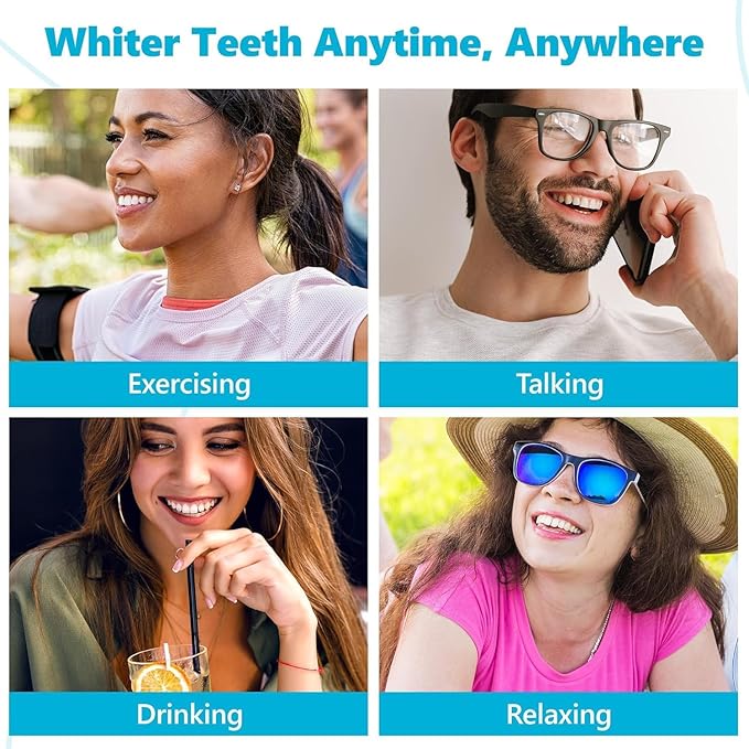 Advanced Teeth Whitening Strips – Pack of 10 (5 Treatments) - 5 Shades Brighter in 5 Days - Mint Flavored with Enamel Safe Comfort Fit Technology - Teeth Whitening Kit for Sensitive Teeth-Ruum Studio Home