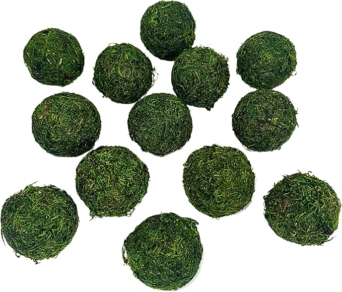 ANDALUCA Decorative Green Moss Balls Bowl Filler Orbs (Pure Moss)-Ruum Studio Home
