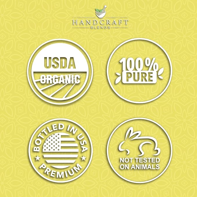 Handcraft Blends Organic Lemon Essential Oil – 1 Fl Oz – 100% Pure and Natural – Premium Grade Essential Oil for Diffuser and Aromatherapy-Ruum Studio Home