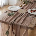 6pcs Nude Gauze Rustic Cheesecloth Table Runner 120 Inch 10 FT for Wedding Baby Shower Bridal Shower Birthday Engagement Garden Outdoor Party Long Sheer Boho Decorations-Ruum Studio Home