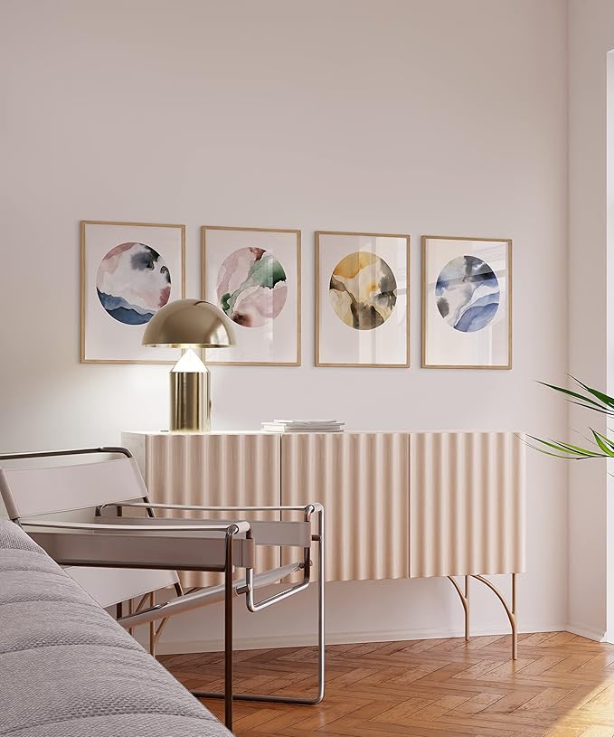 Haus and Hues 16x20 Natural Oak Wood Picture Frames Set of 15 - Premium Bulk Picture Frames 16x20 Bundle - Elegant Gallery Wall Frame Set for Posters, Art Display - Ideal for Wall Decor in Home &-Ruum Studio Home