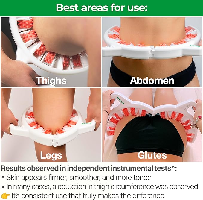 TESMED Cellulite Manual Massager : Made in Italy, Patented with Converging & Diverging Roller Technology. Anti Cellulite Roller for Thighs and Buttock-Ruum Studio Home