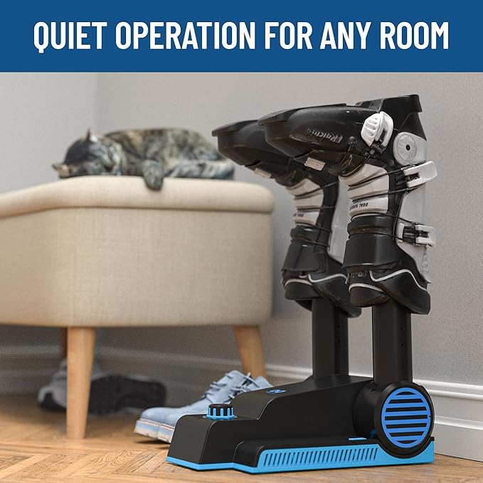 Foldable & Compact Boot Dryer & Boot Warmer with Timer, Fast 2-Hour Drying, Heavy-Duty Shoe Dryer for Work Boots, Sneakers, Gloves, Helmets & more – 2 Tube Design Everlasting Comfort-Ruum Studio Home