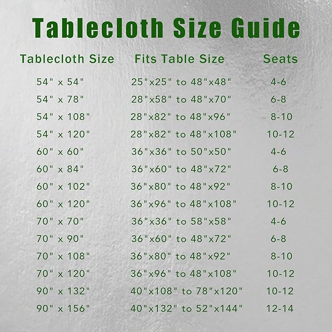 sancua Rectangle Tablecloth - 90 x 156 Inch - Water Resistant Spill Proof Washable Polyester Table Cloth, Decorative Fabric Table Cover for Dining Tables, Buffet Parties and Camping, Black-Ruum Studio Home