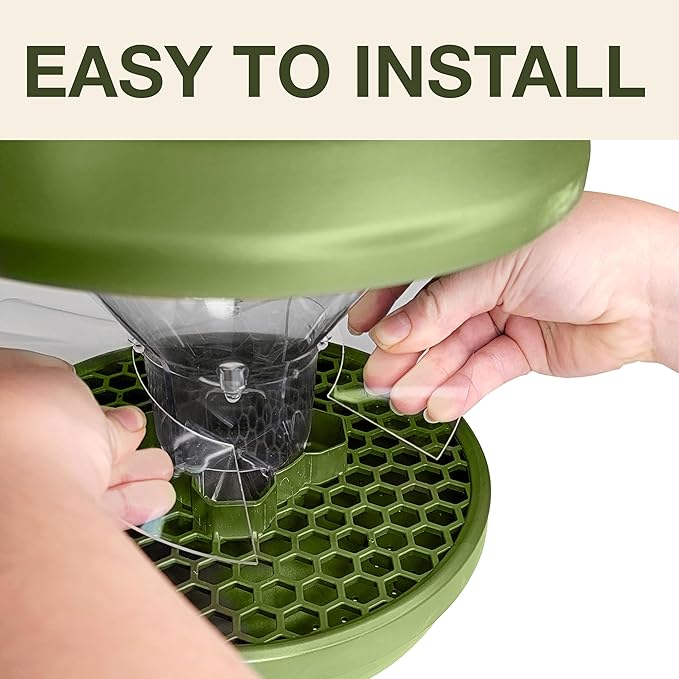 SWISSINNO Big Bird Blocker Ring, Transparent, Prevent Pigeons, Crows and Other unwanted Large Birds Scaring Away Smaller Birds, for Smart Bird Feeder Davos-Ruum Studio Home