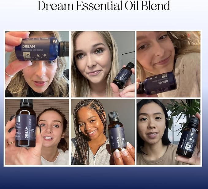 Sleep Essential Oil Blend for Diffuser - Dream Essential Oils for Diffusers Aromatherapy and Relaxation with Clary Sage Ylang-Ylang Roman Chamomile and Lavender for Sleep Time Support (1 Fl Oz)-Ruum Studio Home