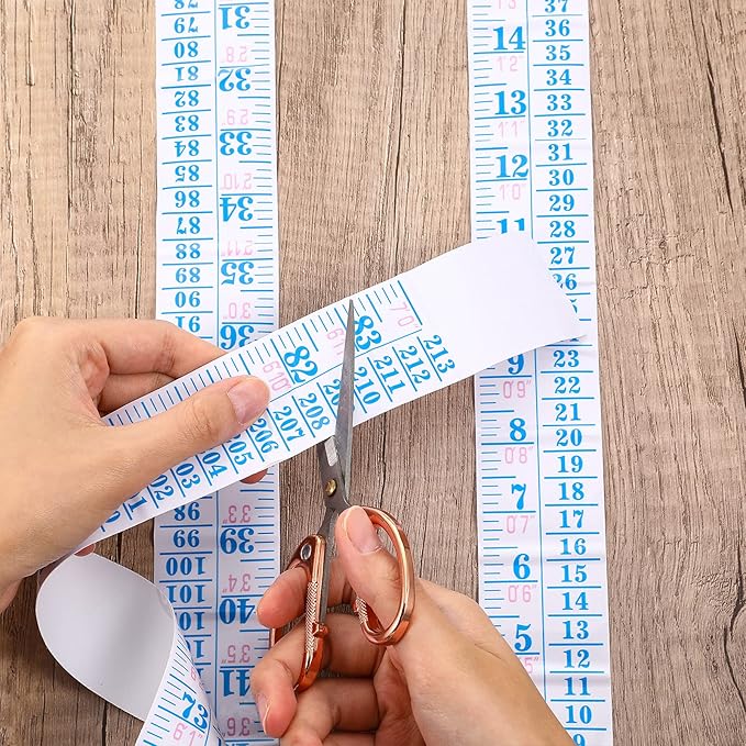 Tatuo Growth Chart Wall Labels Height Indicator Tape Ruler Growth Chart Decor Height Indicator Adhesive Ruler for Home Room Measuring(Blue)-Ruum Studio Home