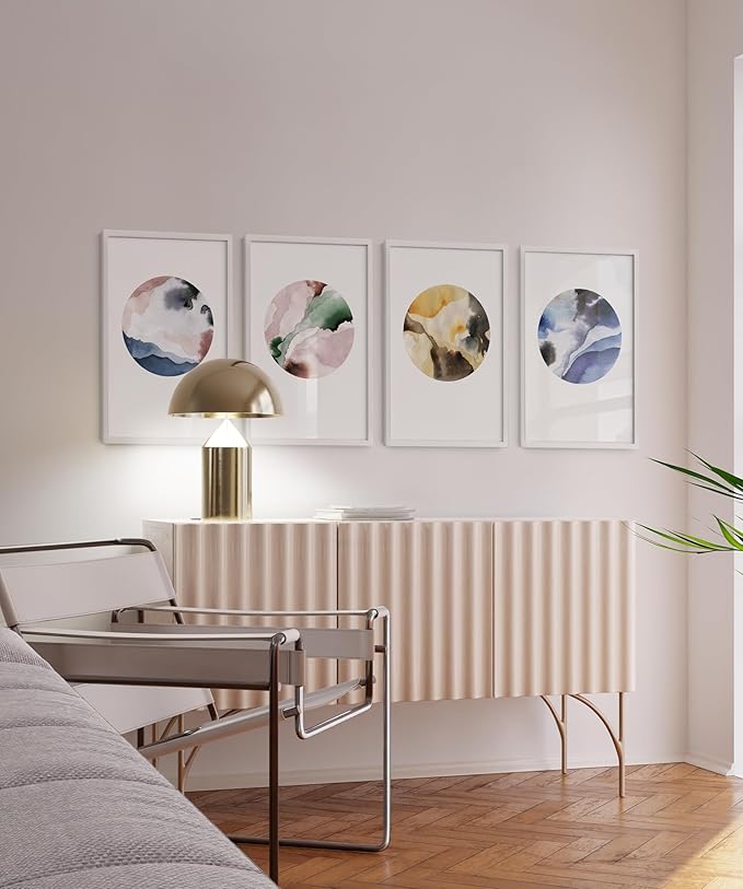 HAUS AND HUES 20x30 White Metal Picture Frames - Features Premium Aluminum, Vertical & Horizontal Hang, Shatterproof Plexiglass - Perfect for Home, Room, Office (20x30 in, White, Set of 15)-Ruum Studio Home