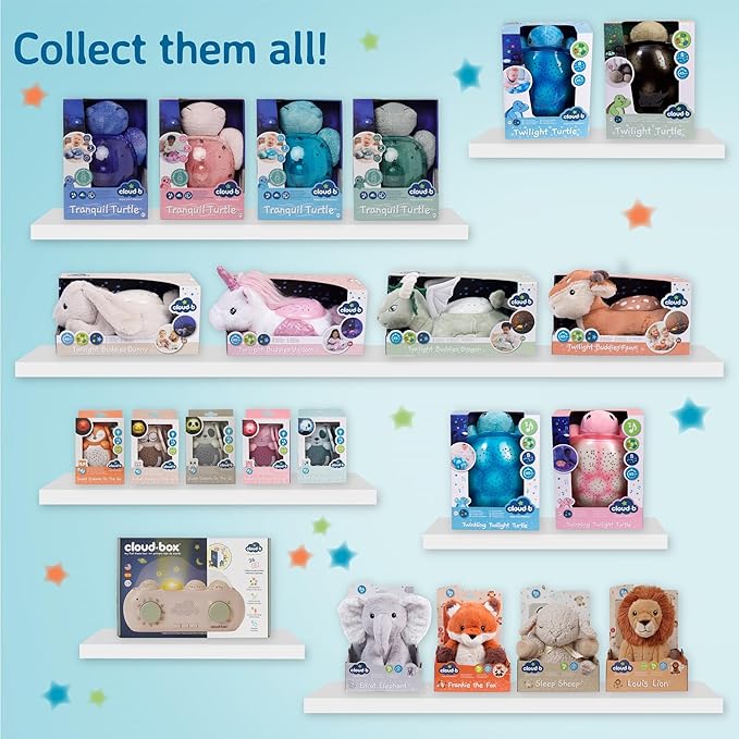 Cloud b Calming Nightlight Star Projector | Gentle Brightness | 3 Colors | 3 Constellations | Auto-Shutoff | Twilight Buddies®- Fawn-Ruum Studio Home