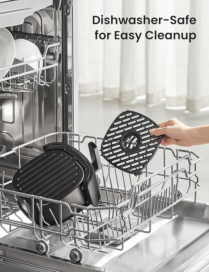 COMFEE' Compact 2.1 Quart Air Fryer with 12 Menu Options, Adjustable Timer & Temperature Control 180-400 degrees F, Dishwasher-Safe Nonstick Fry Basket with Stainless Steel Finish-Ruum Studio Home