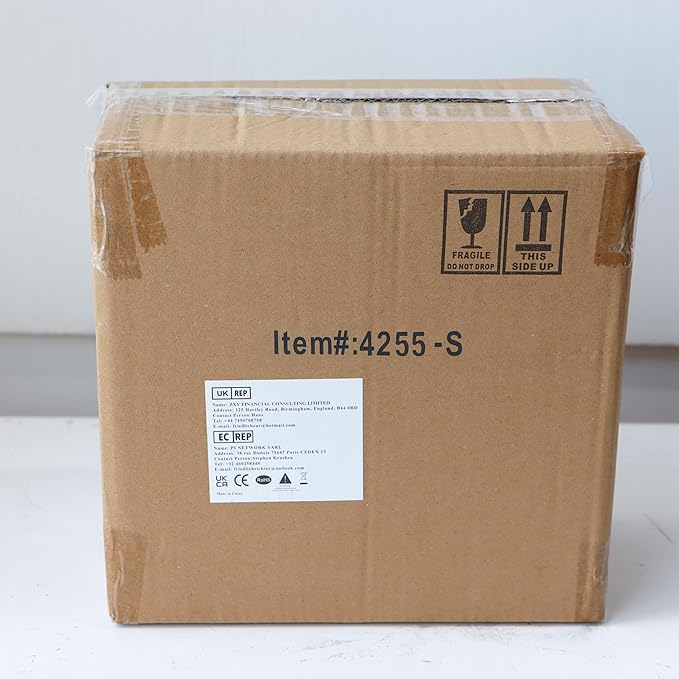 TRIROCKS Stainless Steel Decorative Lantern 12'' High Metal Candle Holder Outdoor Candle Lantern with Tempered Panels for Christmas Home Decor Living Room Parties Events Tabletop Indoor Outdoor (Gold)-Ruum Studio Home