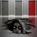 3D Halloween Floor Decals Scary Halloween Zombie Stickers for Living Room, Spooky Blind Women Scratching Floor Stickers Vinyl Removable Decals Art Decorations Party Supplies for Bar Pub-Ruum Studio Home