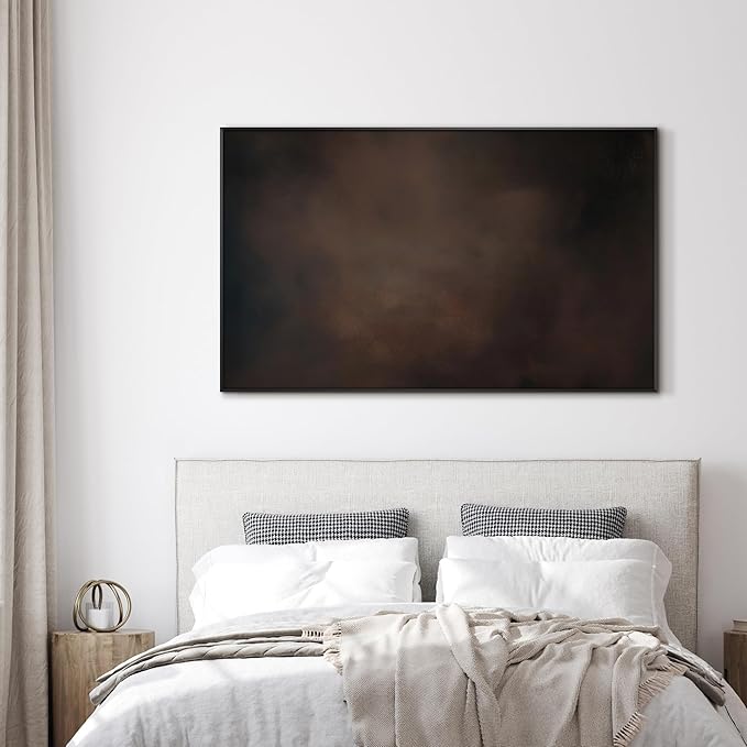 SIGNWIN 36"x60" Extra Large Framed Wall Art Dark Brown Abstract Moody Illustration for Home Living Room Bedroom Decor (Frame Assembly Required)-Ruum Studio Home