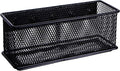 dedoot Magnetic Pencil Holder, Black Mesh Pen Organizer Strong Magnetic Storage Basket Organizes Pens, Pencils, Markers for Whiteboard, Locker, Fridge, Cubicle Desk, Offices 6.3x2.3x2.6inch-Ruum Studio Home