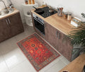 Keen Home Design 2x3 Rug - Machine Washable Entry Rug with Non-Slip Backing, Ideal for Enteryway, Kitchen, Bathroom, Laundry Room - Vintage, Easy Clean, Durable, Low Pile Rug - (2' x 3')-Ruum Studio Home