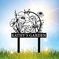 Personalized Metal Garden Sign with Stake, Custom Garden Decor for Outdoor, Custom Family Name Sign, Patio Decorations, Lawn Art, Farmhouse Decorative, Housewarming Gift (CstmDesign12)-Ruum Studio Home