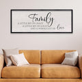 LuZhiQiang Family A Little Bit of Crazy Sign Wall Decor 40"x15" Large Family Signs Wood Framed Hanging Wall Art (Black)-Ruum Studio Home