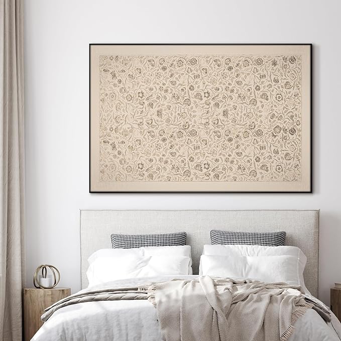 SIGNWIN 46"x72" Extra Large Framed Wall Art Vintage Botanical Sketch with Detailed Floral Pattern, Classic Nature Illustration for Home Living Room Bedroom Decor (Frame Assembly Required)-Ruum Studio Home