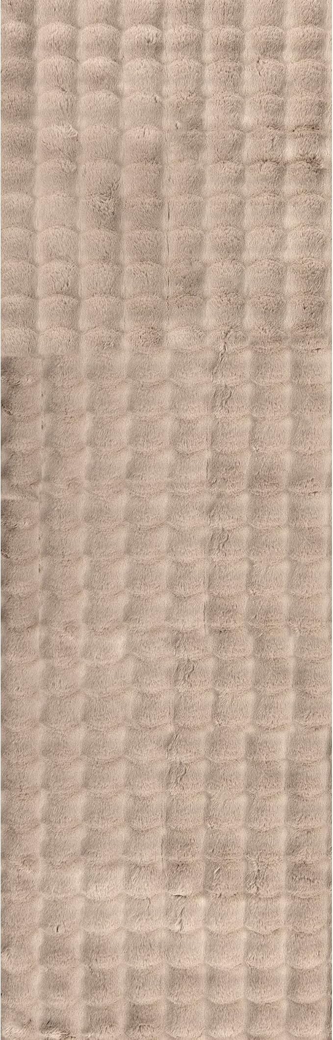 nuLOOM Jeni Checkered 2'6" x 10' Machine Washable Runner Rug for Living Room Bedroom Dining Room Entryway Hallway Kitchen, Taupe-Ruum Studio Home