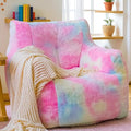 Bean Bag Chairs for Adults Ergonomic Support Reading Floor Sofa Chair with Filler Spacious (Colored, Standard)-Ruum Studio Home