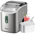 Silonn Nugget Ice Maker Countertop, Pellet Ice Machine with Self-Cleaning Function, Sonic Ice Maker Produces 33lbs of Chewable Ice in 24 Hours, Ideal for Home Kitchen and Office, Stainless Steel-Ruum Studio Home
