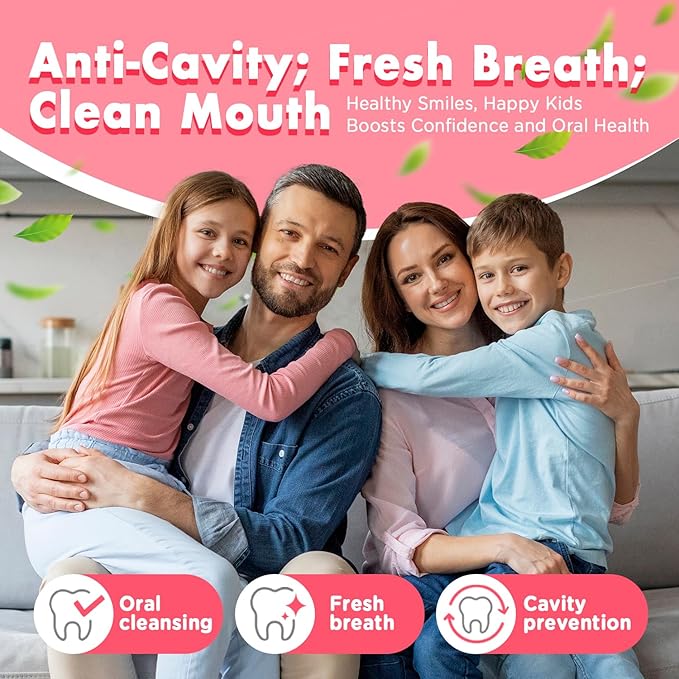 Mouth Spray for Kids, Toddler Toothpaste Helper, Fluoride Free Baby Toothpaste Cavity Protection, Oral Care with Natural P113+ Antibacterial Peptide - for Newborns to Age 6, Original-Ruum Studio Home