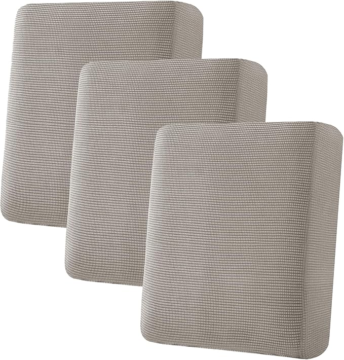 H.VERSAILTEX Super Stretch Stylish Cushions Covers/Furniture Cover Spandex Jacquard Small Checked Pattern Super Soft Slipcover Washable Individual-Ruum Studio Home