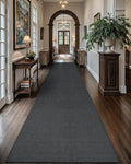 Color&Geometry Door Mat 3'x10' Runner Rug with Rubber Backing, Non Slip Washable Hallway Rug, Carpet Runners for Hallway Living Room Bedroom, Grey (Rolled-up NO Creases)-Ruum Studio Home