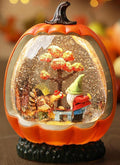 Fall Snow Globe Pumpkin Fall Decorations for Home Gnome Turkey Swirling Glitter Timer Thanksgiving Gift Autumn Harvest Fall Decor-Ruum Studio Home
