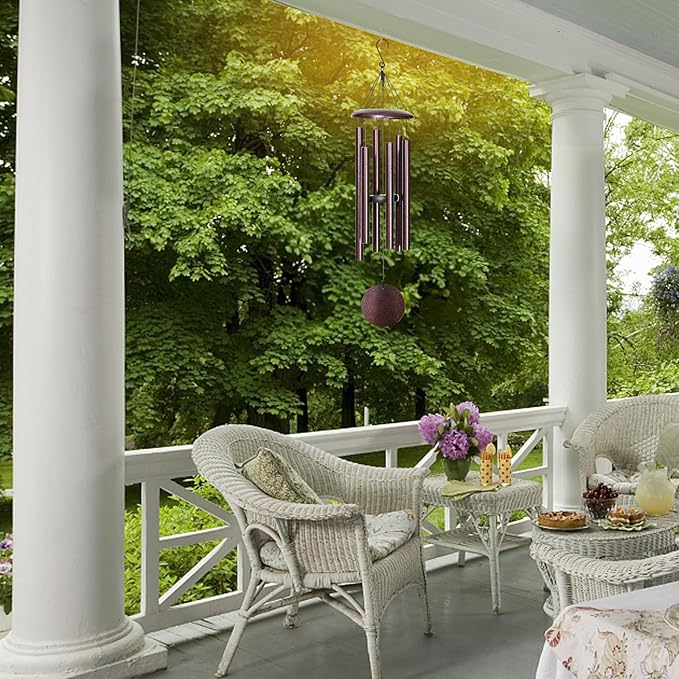 Wind Chimes for Outside Deep Tone, 38'' Large Memorial Wind Chimes Outdoor, Wind Chime Gifts for Garden Balcony Patio and Home Décor. Bronze-Ruum Studio Home