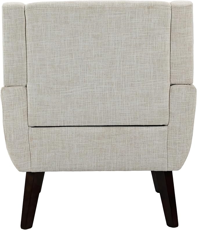 UIXE Accent Chair Modern Upholstered Armchair, Comfy Living Room Arm Chairs Mid Century Single Sofa Reading Side Seat for Bedroom, Home Office - Beige-Ruum Studio Home