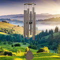 Wind-Chimes-Outdoor-Deep-Tone, Large Soothing Melodic Tones Windchimes, Wind Chimes for Outside, Memorial Wind Chime Best Gift for Mom Women Grandma Neighbors(32" Brown Coated Aluminum)-Ruum Studio Home