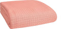 BELIZZI HOME 100% Cotton Bed Blanket, Breathable Bed Blanket Twin Size, Cotton Thermal Blankets Twin, Perfect for Layering Any Bed for All Season, Peach-Ruum Studio Home