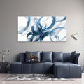 Blue Wall Art Large Pictures for Living Room Abstract Wall Decor Wall Decoration Print Pictures Canvas Framed Artwork Minimalist Paintings for Office Above Bed Wall Decor 24×48in-Ruum Studio Home