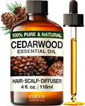 Kukka Cedarwood Essential Oil for Hair Skin & Diffuser - 4 Fl Oz - 100% Natural Cedarwood Oil for Hair Aromatherapy Soap Making Scent-Ruum Studio Home