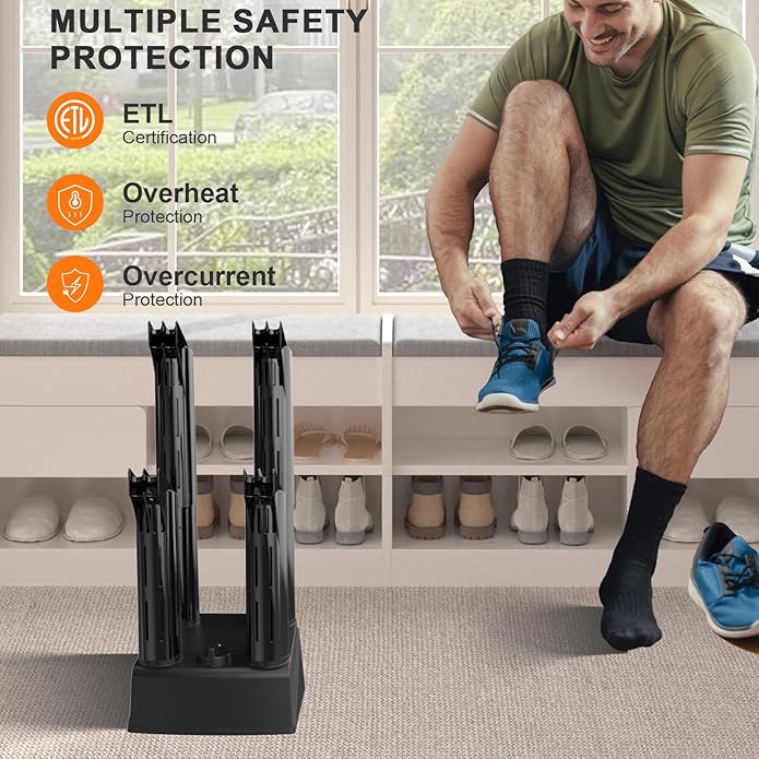 Boot Dryers Shoe Dryer: Boot Warmer and Deodorizer with Fan, Boot Dryer for Work Boots with Timer, Shoe Dryers for Sneakers-Ruum Studio Home