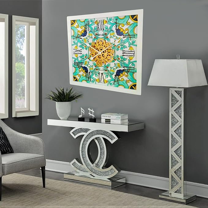The Gears Clock Wall Clock Italy Collection with Moving Gears (Amalfi, 24 inches (60 cm))-Ruum Studio Home