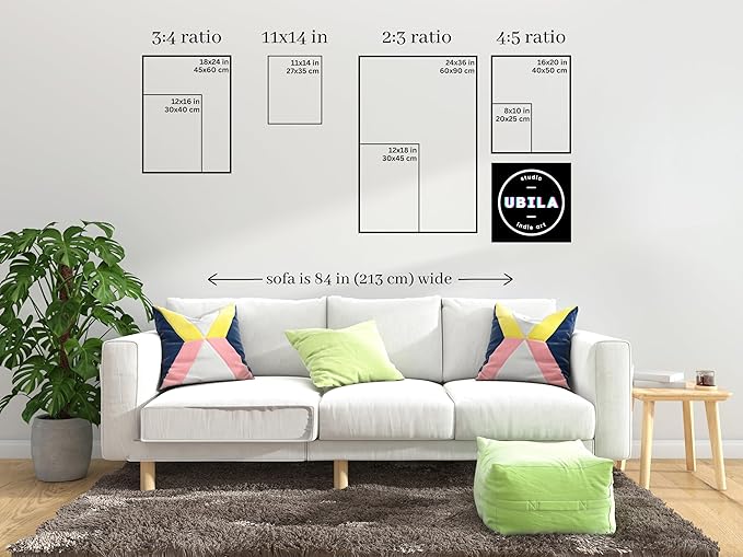 StudioUBILA Philadelphia Wall Art Poster, Decorative Cityscape Landscape Art Prints, Home Decor Wall Art Print for Bedroom Living Room Kitchen Decorations, Unframed-Ruum Studio Home