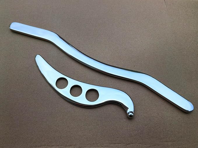 Gua sha Tool gua sha Stainless Steel iastm Tool Gussha Massage Tool Muscle Scraping Tool for Soft Tissue Therapy and Reduce Arms,Back, Legs, Neck Muscle Pain(zhisandong)………-Ruum Studio Home