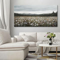 HGUAOA Vintage Landscape Wall Art for Bedroom and Living Room - Large Floral Artworks Farmhouse Wall Decor - Framed Neutral Nature Pictures - Above Bed Decor with Mountain Scenery 24×48IN-Ruum Studio Home