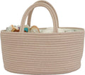 Diaper Caddy Organizer Cotton Rope Baby Basket Nursery Storage and Portable Tote Bag for Car Ideal Baby Shower Gifts and Registry Must-Have for Newborn Essentials Large konjak-Ruum Studio Home