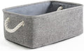 TheWarmHome Storage Bins for Shelves - 11.8x7.9x5.2 inch Grey Small Storage Baskets for Organizing, Fabric Storage Cubes Closet Organizer for Home Nursery Gift Decorative (Gray)-Ruum Studio Home