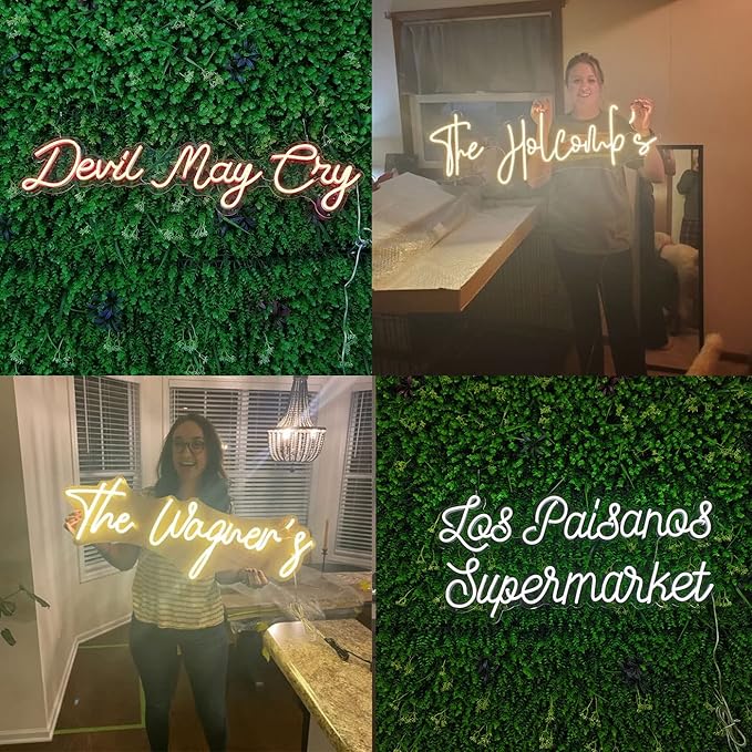 Custom Neon Signs for Wall Decor, CUSTOMNEON Personalized Neon Signs Customizable for Wedding Birthday Prom Party, Custom Neon Lights for Bedroom Bar Studio Beauty Salon Business Shop-Ruum Studio Home