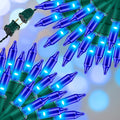 100LIGHTS BLUE Extra-Bright With End Connectors Christmas Decorative Lights 5.98m UL Certified Mini String Light Set Waterproof for Home Garden Holiday Christmas Tree Party Patio Decor Wedding-Ruum Studio Home