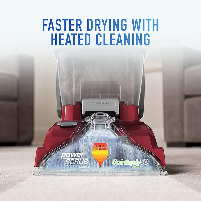 Hoover PowerScrub Deluxe Carpet Cleaner Machine for Carpet and Upholstery, Deep Cleaning Carpet Shampooer Machine with Multi-Purpose Tools, Pair Carpet Cleaner Solution-Ruum Studio Home