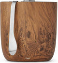 S’well Stainless Steel Ice Bucket with Tongs, 68oz Capacity, Teakwood Finish, Triple-Layer Vacuum Insulated to Keep Ice Colder Longer, BPA-Free Barware-Ruum Studio Home