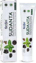 Sri Sri Tattva Sudanta Charcoal Toothpaste Gel – SLS, Fluoride Free Herbal Toothpaste with Neem & Ayurvedic Herbs – Natural Teeth Whitening, Fresh Breath, Oral & Gum Health – 100g Tube (Pack of 1)-Ruum Studio Home