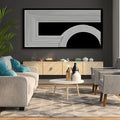 Large Abstract Wall Art Black And White Wall Art Geometric Line Wall Print Painting Artwork Canvas Art Wall Decor Simple Picture Artwork For Living Room Bedroom Office Home Wall Decor 29"X 58"-Ruum Studio Home