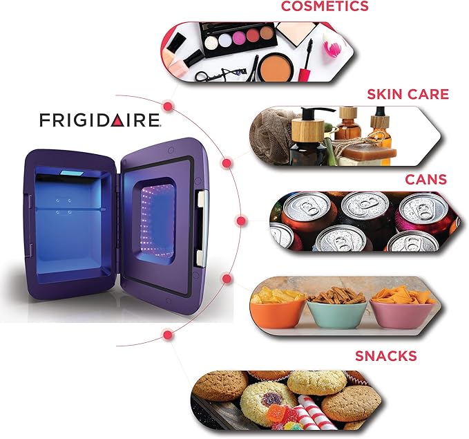 Frigidaire EFMIS179 Gaming Light Up Mini Beverage Refrigerator, Purplehaze-Ruum Studio Home