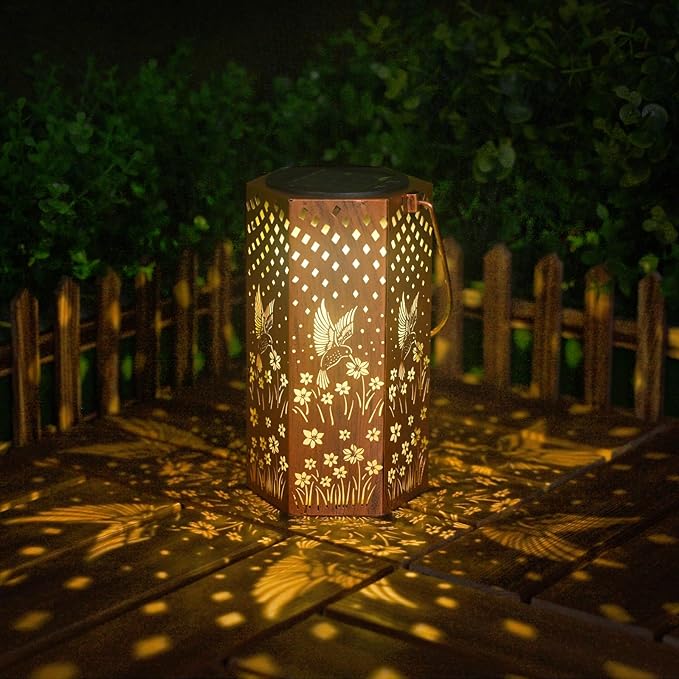 Birthday Gifts for Women Hummingbird Solar Lights Outdoor - Gifts for Mom, Mothers Day Gifts Solar Lanterns Outdoor Waterproof Garden Decoration for Outside, Outdoor, Patio, Yard, Lawn-Ruum Studio Home